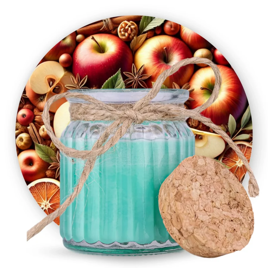 Naturalna Świeca Sojowa Jabłko i Cynamon