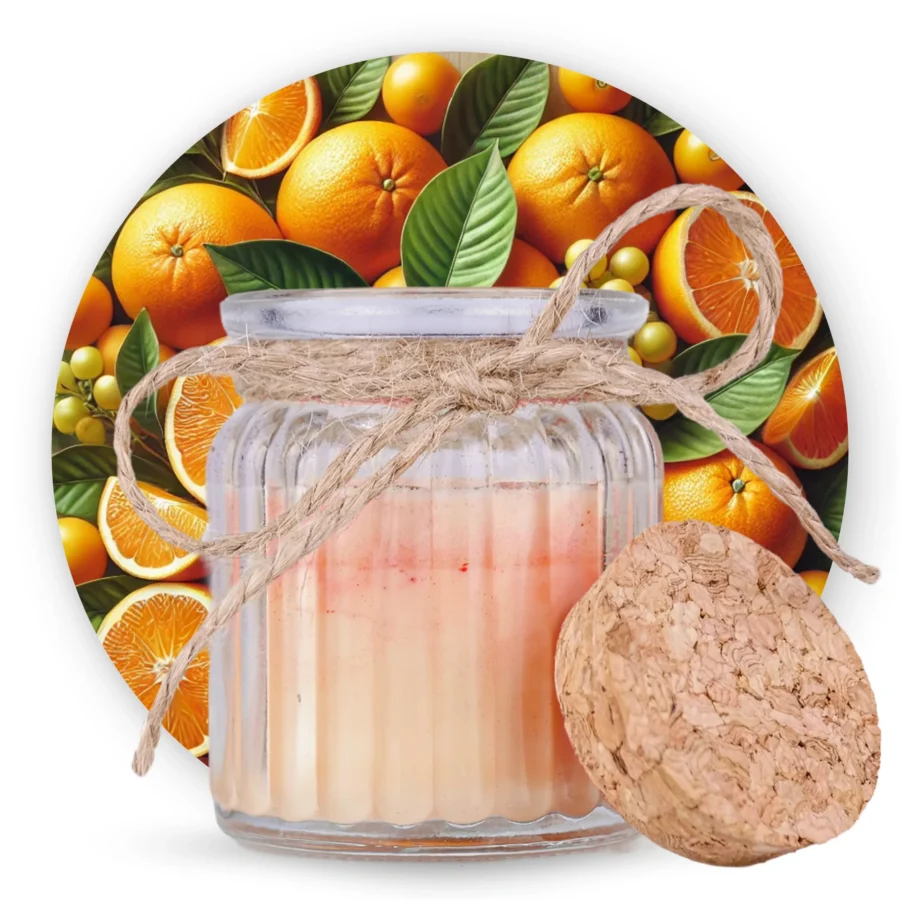 Naturalna Świeca Sojowa Sycylijska Pomarańcza