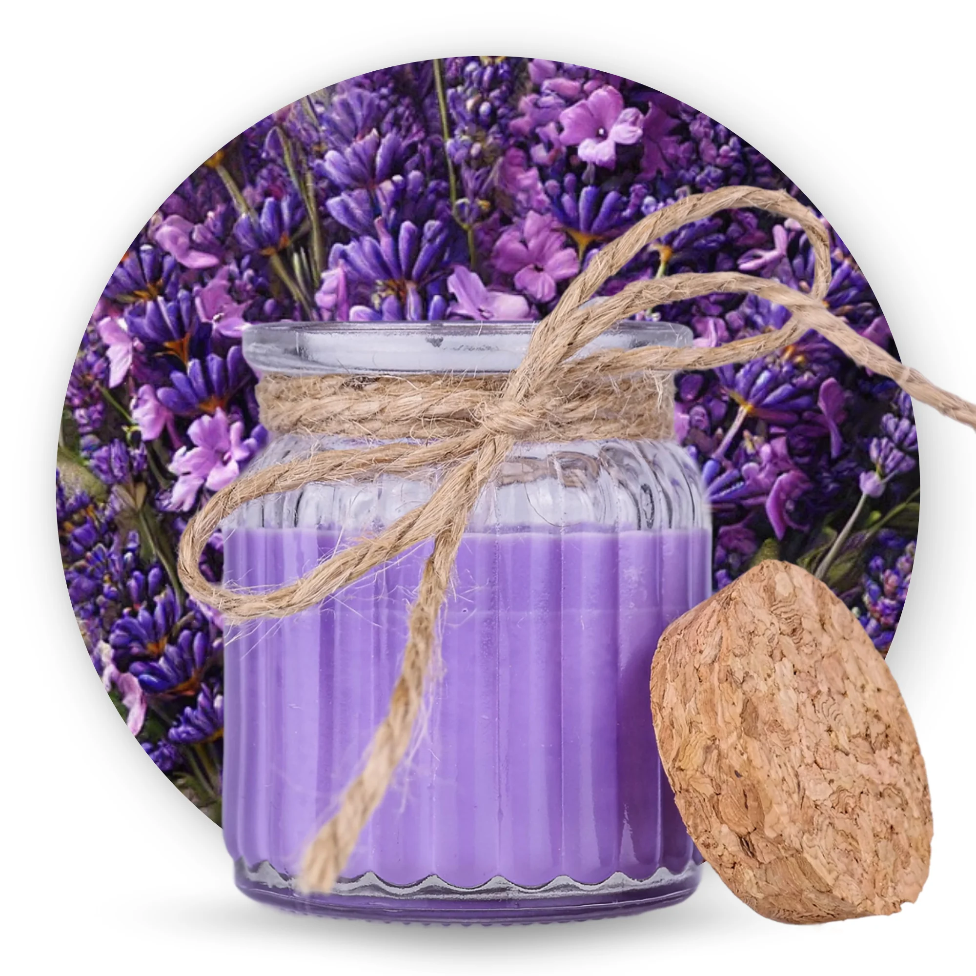 Naturalna Świeca Sojowa Lawendowa Rozkosz