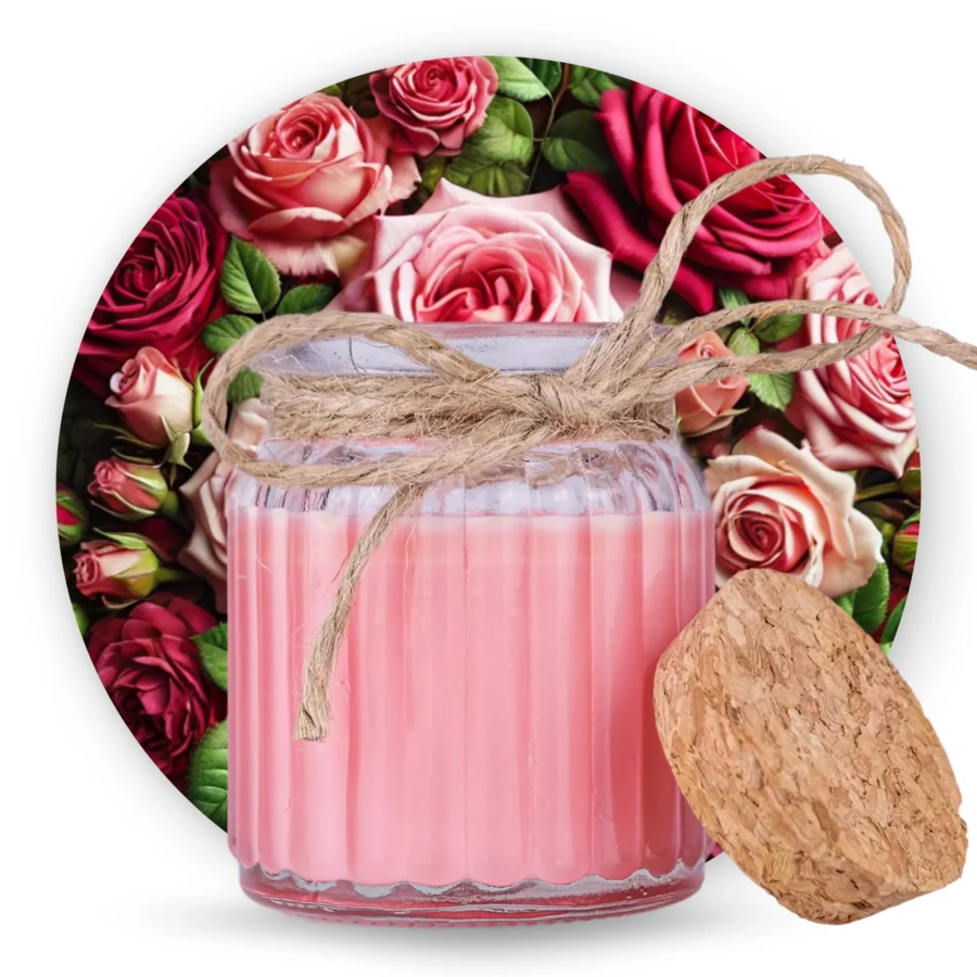 Naturalna Świeca Sojowa Róża Północy