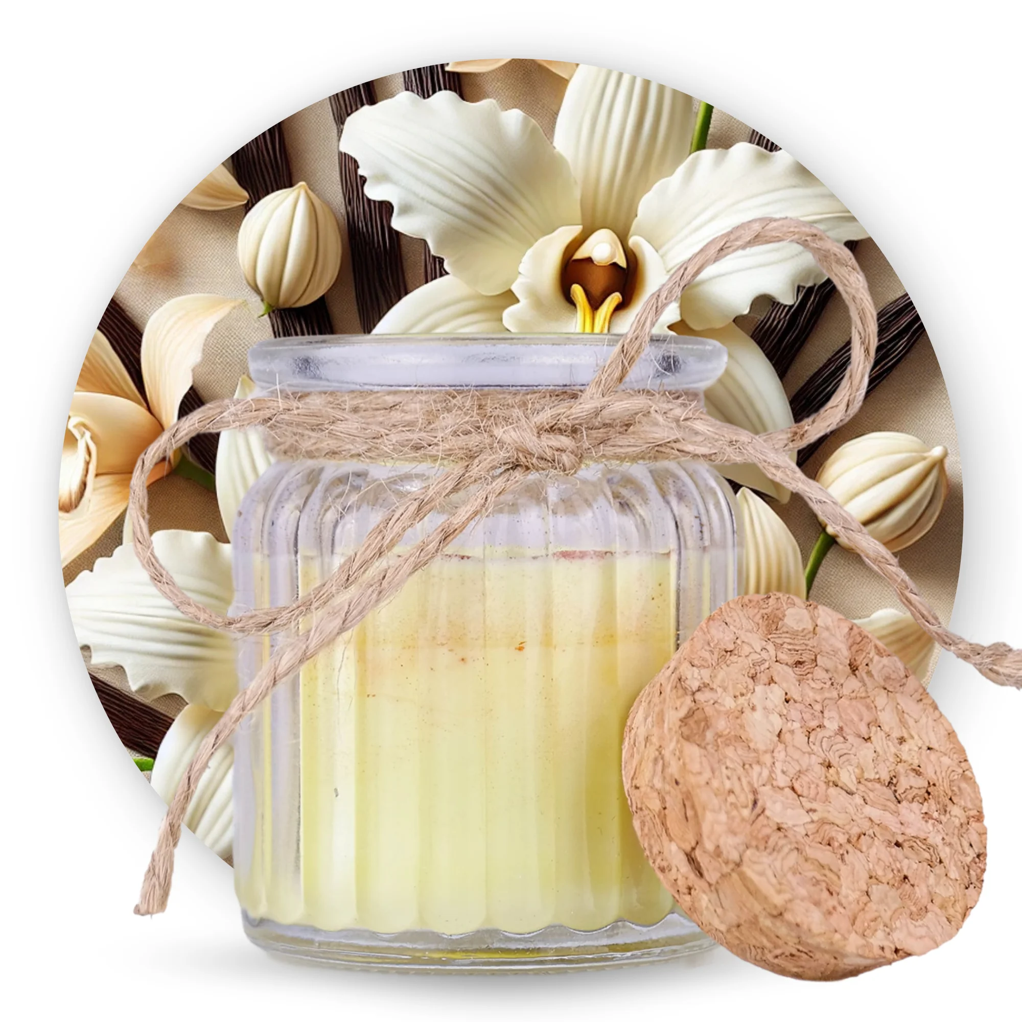 Naturalna Świeca Sojowa Laska Wanilii