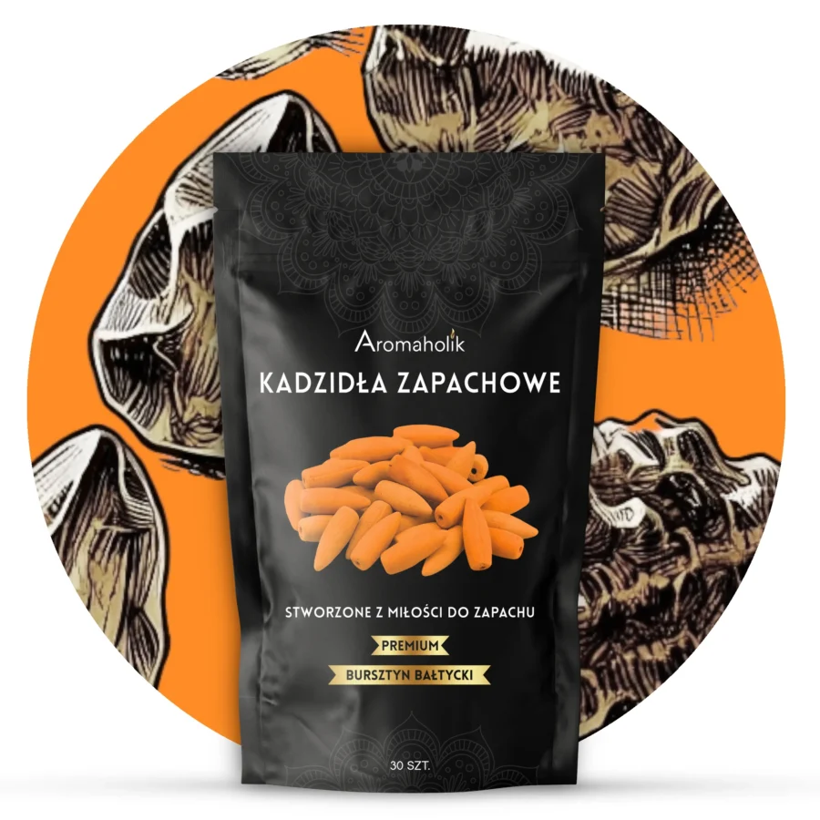 Kadzidełka Stożkowe - Bursztyn Bałtycki 30szt.