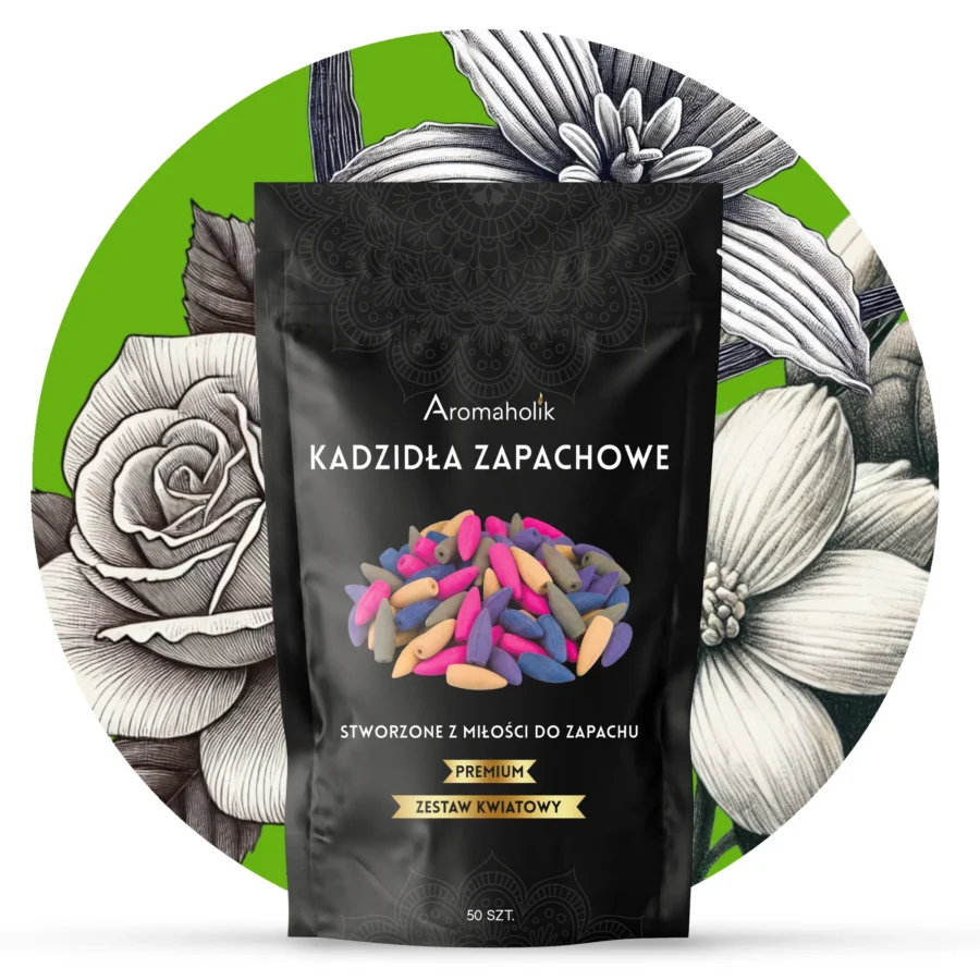 Kadzidełka Stożkowe - 5 Mix (Kwiatowy) 50szt.