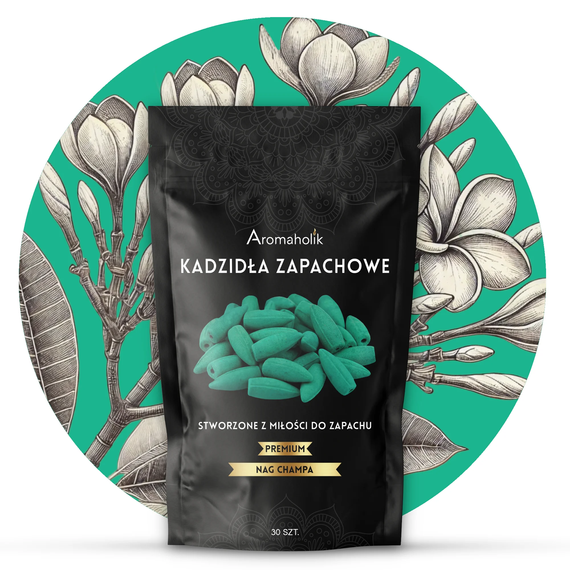 Kadzidełka Stożkowe - Nag Champa 30szt.