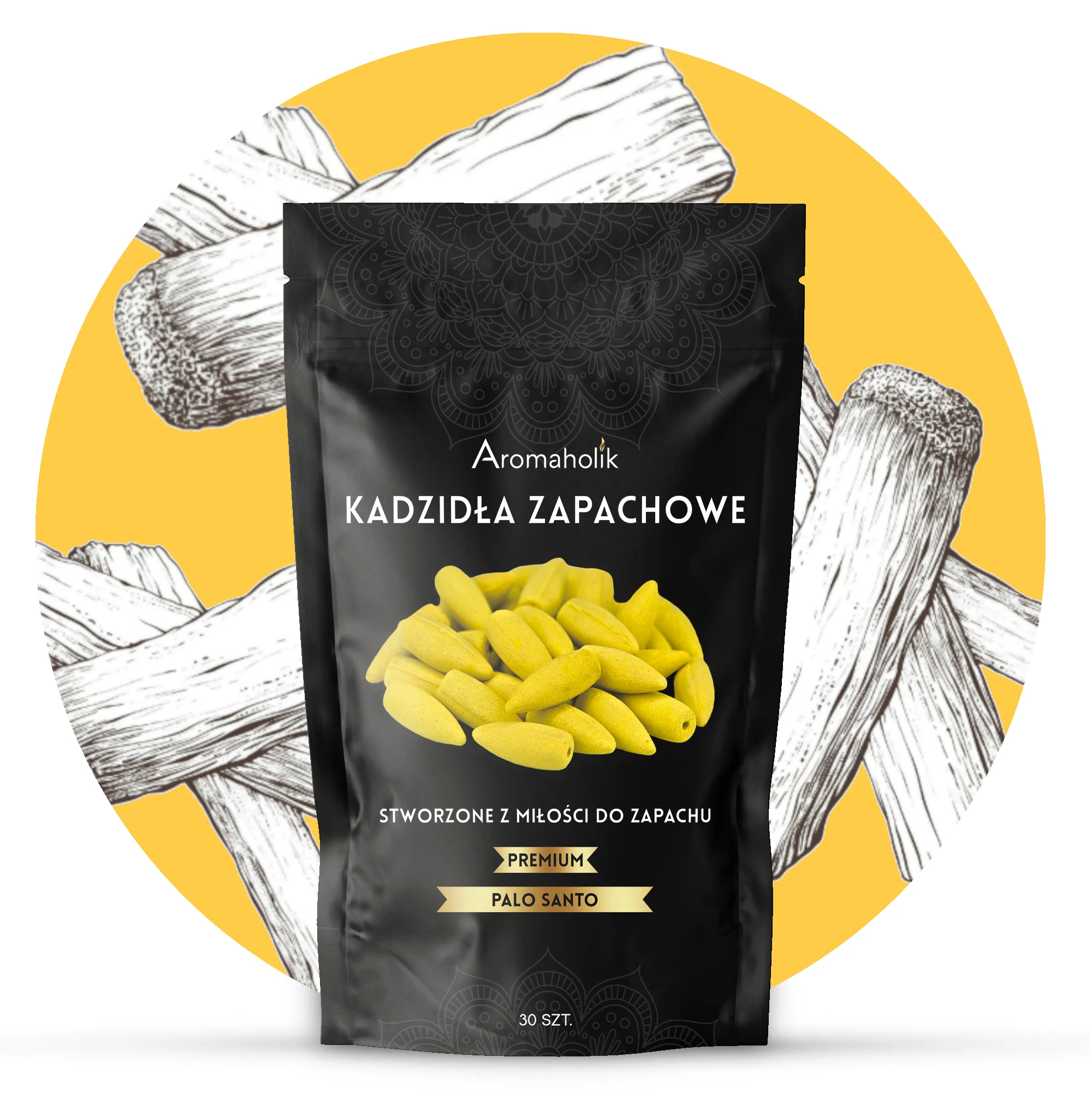 Kadzidełka Stożkowe - Palo Santo 30szt.