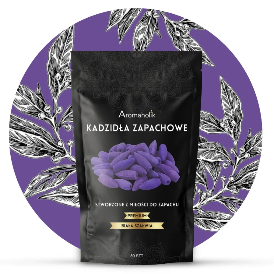 Kadzidełka stożkowe - Biała Szałwia 30szt.