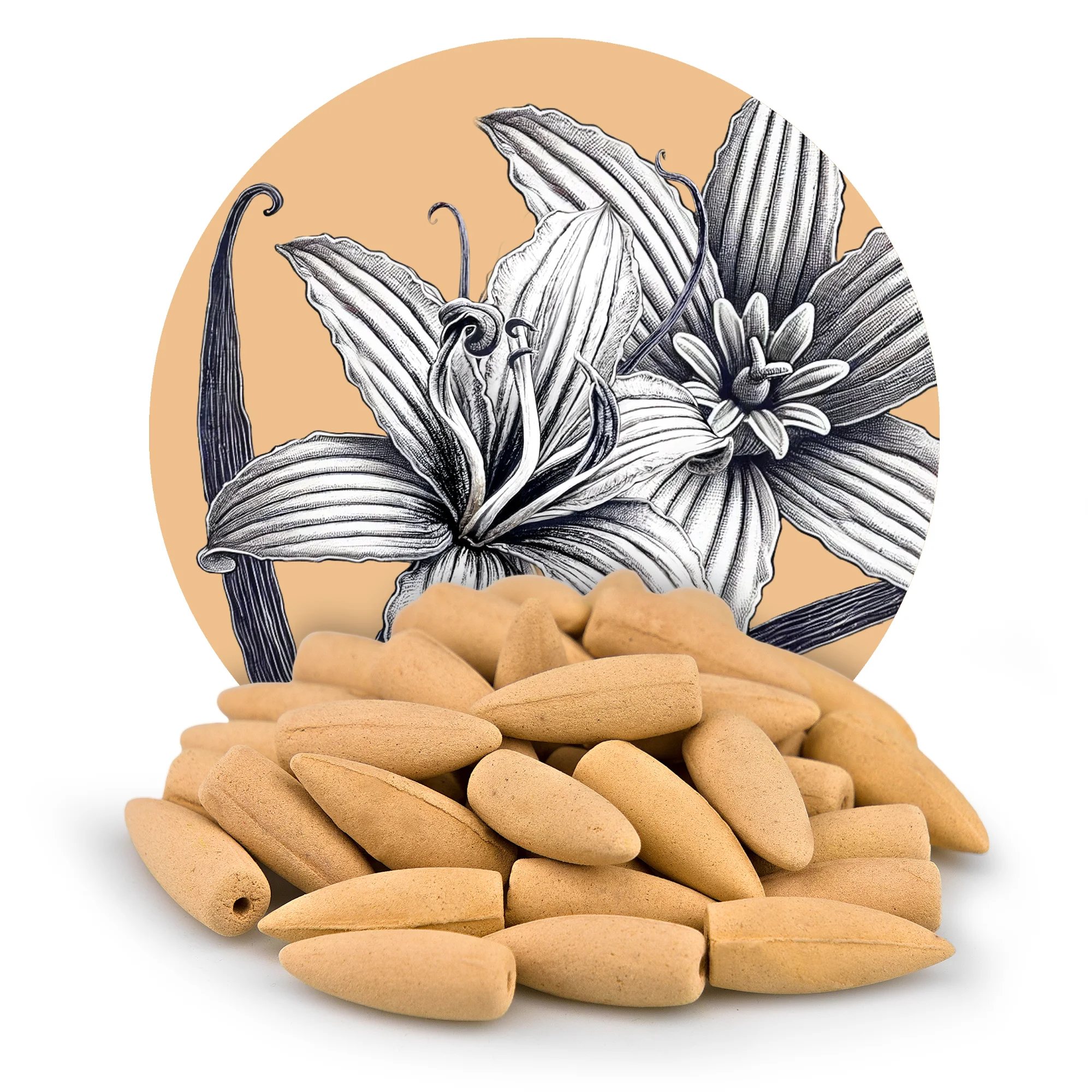 Kadzidełka Stożkowe - Laska Wanilii 1kg (450-500szt.)